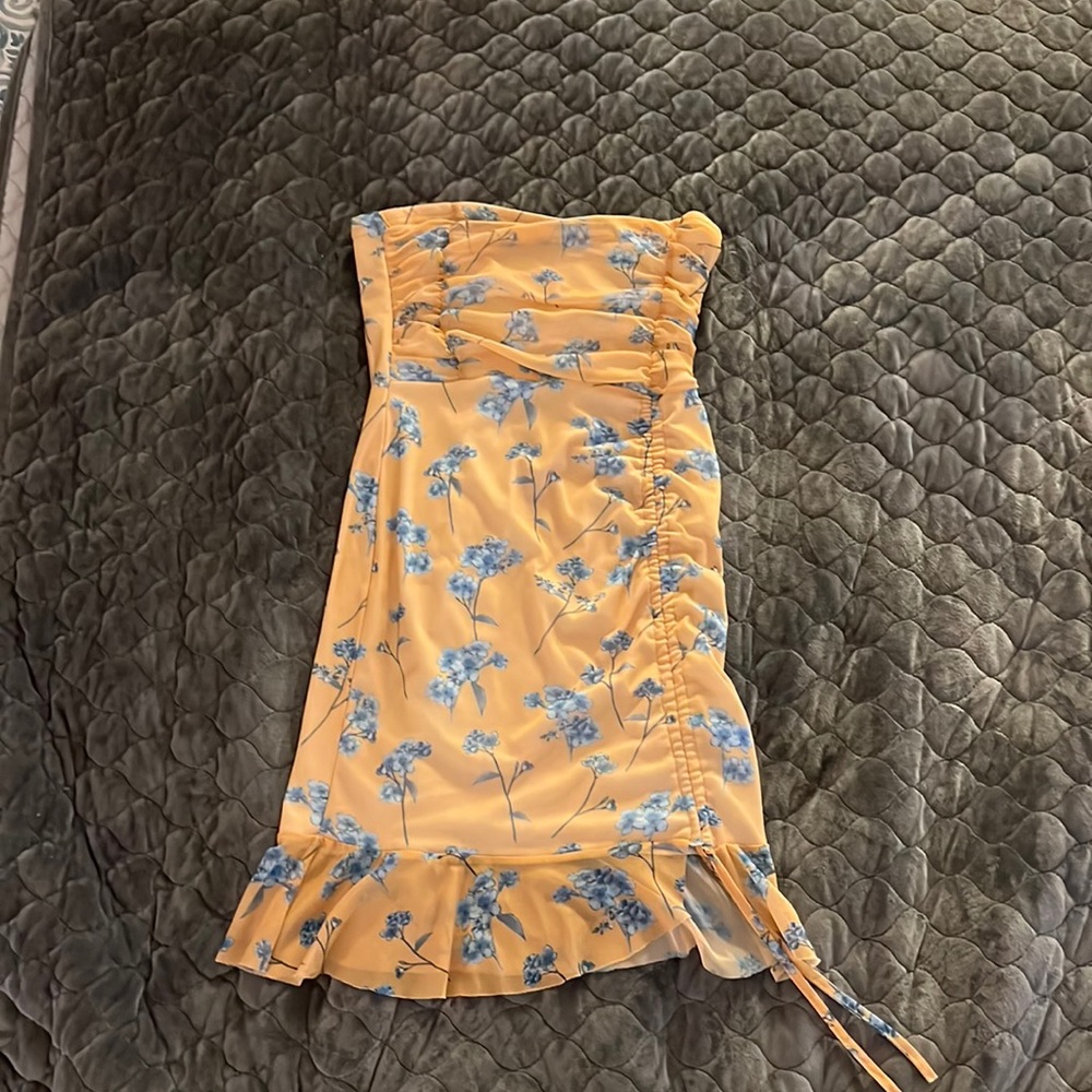 Pretty Little Things Yellow Mini Dress